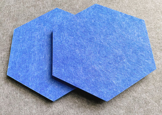 Multicolored Theater Hexagon Sound Absorbing Panels Baffles Nail Installatie