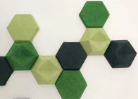 Hexagon Comités van de Polyester 3D Decoratieve Geluiddempende Muur