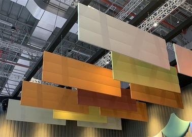 De duurzame Gevoelde Correcte Absorptie van Plafondschotten, Multi Gekleurde Hangende Correcte Schotten