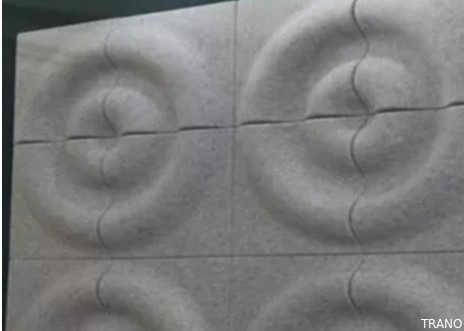 B vlak Gerecycleerd Materieel Geluid die 3D Akoestische Muurcomités semi geribbeld blokkeren